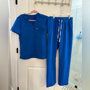 Figs Blue Women's Scrub set